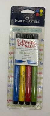 Faber-Castell Design Memory Craft Lettering Art Pitt Artist Pens 5 Pack NIP